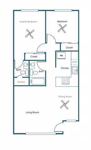Unit 7B 14B floor plan